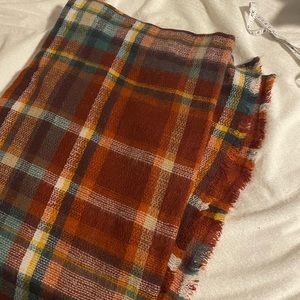 Plaid Blanket scarf